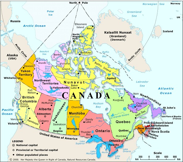 Usa Map And Canada